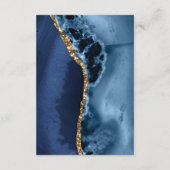 青色の金ゴールド結婚エージェントの詳細エンクロージャカード エンクロージャーカード (裏面)