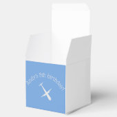 青色の飛行機パーソナライズされた フェイバーボックス (オープン)