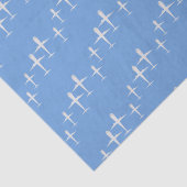 青色の飛行機パーソナライズされた 薄葉紙 (詳細)