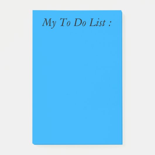 青色のTo doリストのPost-It ポストイット (正面)