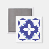 青色はっきりしたアズレジョ マグネット (正面/裏面)