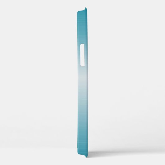 青色はっきりした金属手書きモノグラム Case-Mate iPhoneケース (裏面 / 右)