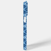 青色エレガント幾何学模様 Case-Mate iPhoneケース (裏面 / 右)