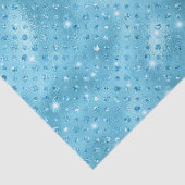 青色エレガント水玉模様金属グリッターパターン 薄葉紙 (詳細)