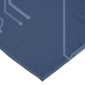 青色ギークマザーボード回路パターン テーブルクロス (アングル)