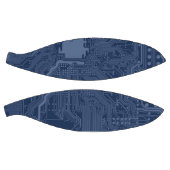 青色ギークマザーボード回路パターン バスケットボール (パネル)