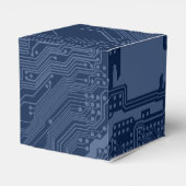 青色ギークマザーボード回路パターン フェイバーボックス (裏面サイド)