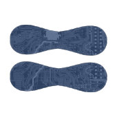 青色ギークマザーボード回路パターン 野球ボール (パネル)