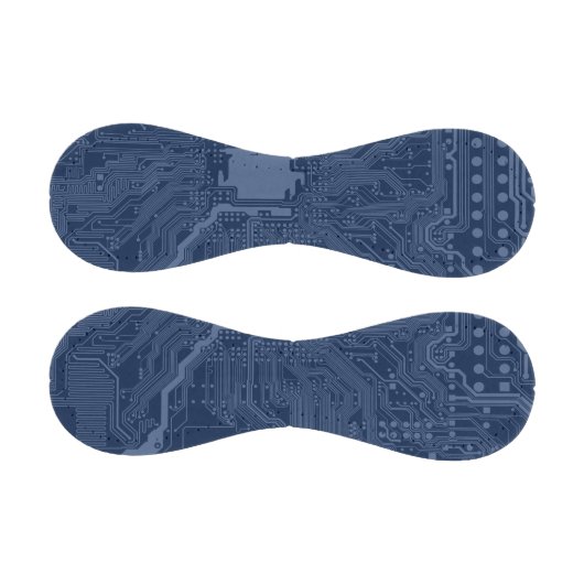 青色ギークマザーボード回路パターン 野球ボール (パネル)