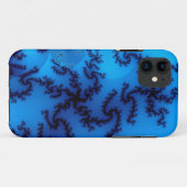 青色クモのフラクタル Case-Mate iPhoneケース (裏面(横))