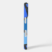 青色ステンドグラスパターン Case-Mate iPhoneケース (裏面 / 右)