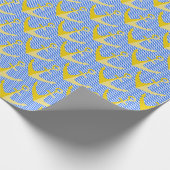 青色ストライプいかり包装紙 ラッピングペーパー (角)