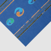 青色ティッシュペーパー日本の繊維プリント 薄葉紙 (詳細)