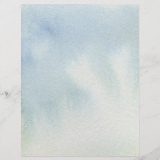 青色テーマ写真枠用スクラップブック紙シート (裏面)