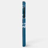 青色パーソナライズされたの文字列ライト Case-Mate iPhoneケース (裏面/左)