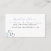 青色フローラベビーシャワー表示シャワーエンクロージャC エンクロージャーカード (正面)