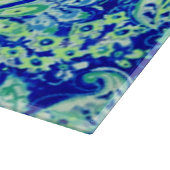 青色フローラ切削ボード カッティングボード (角)