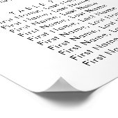 青色フローラ結婚の座席表 ポスター (角)