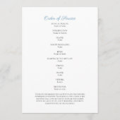 青色フローラ葬祭令 プログラム (裏面)