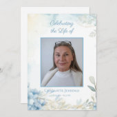 青色フローラ葬祭令 プログラム (正面/裏面)