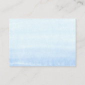 青色フローラ金ゴールドベビーシャワーブックベビー 名刺 (裏面)