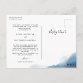 青色フローラ、結婚延期の発表 ポストカード (裏面)