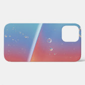 青色プラスチックバケット上の水滴 Case-Mate iPhoneケース (裏面 (横))