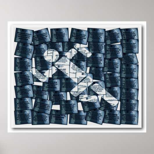 青色ランニングで事後的な極端な ポスター (正面)