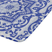 青色亀裂セラミックスタイルアズレジョヴィンテージ カッティングボード (角)