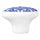 青色亀裂セラミックスタイルアズレジョヴィンテージ セラミックノブ (側面)