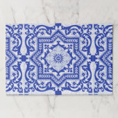 青色亀裂セラミックスタイルアズレジョヴィンテージ ペーパーパッド (正面)