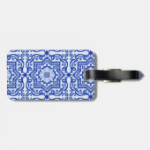 青色亀裂セラミックスタイルアズレジョヴィンテージ ラゲッジタグ (裏面横)