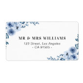 青色住所 シール (正面)