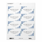 青色住所 シール (フルシート)