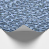 青色光沢ラッピング誕生日Anything Giftwrap ラッピングペーパー (角)
