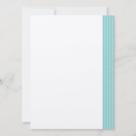 青色児のシャワーのお母さん及びお父さんの鳥及び巣 招待状 (裏面)