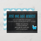 青色児のシャワーの本の要求カード エンクロージャーカード (正面/裏面)