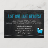 青色児のシャワーの本の要求カード エンクロージャーカード (正面)