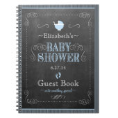 青色児のシャワーの来客名簿の黒板の一見 ノートブック (正面)