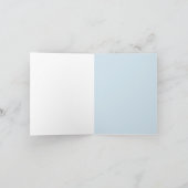 青色児のシャワーは感謝していしています サンキューカード (内部)