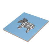 青色児のバク タイル (側面)