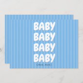 青色児の発表カード 案内状 (正面/裏面)