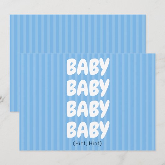 青色児の発表カード 案内状 (正面/裏面)