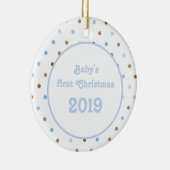 青色児動物 セラミックオーナメント (右)