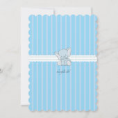 青色児象の写真の発表 案内状 (裏面)