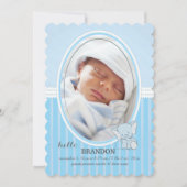 青色児象の写真の発表 案内状 (正面)