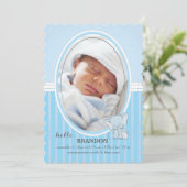 青色児象の写真の発表 案内状 (スタンド正面)