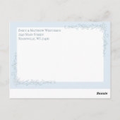 青色出生告知ボーイ ポストカード (裏面)