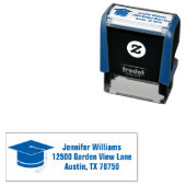 青色卒業カスタム差出人住所 セルフインキングスタンプ (インサイチュ)