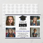 青色卒業 招待状 (正面/裏面)